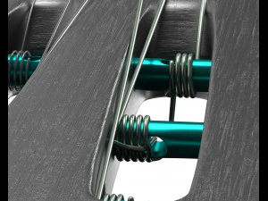 guitarra cl&aacute;ssica escura Modelo 3D
