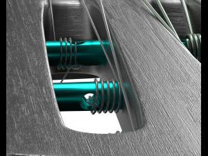 guitarra cl&aacute;ssica escura Modelo 3D