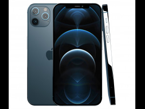 apple iphone 12 pro max plastic blue 3D 모델