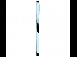 apple iphone 12 pro max plastic blue 3D Model