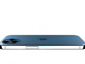 apple iphone 12 pro max plastic blue 3D Model