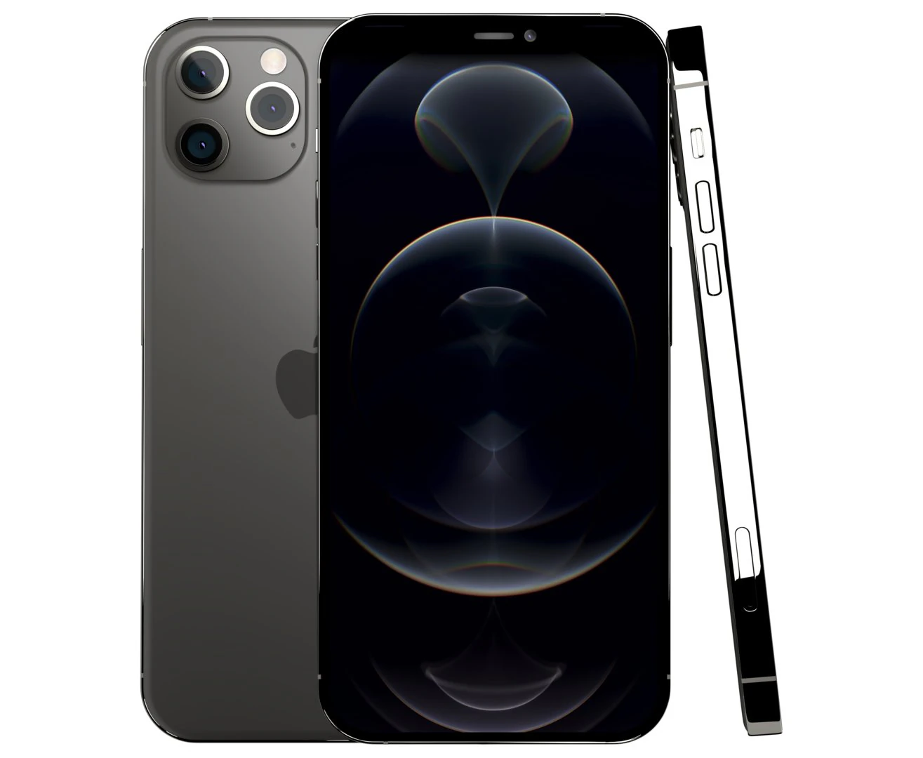 apple iphone 12 pro max graphite 3D Model .c4d .max .obj .3ds .fbx .stl .blend