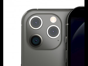 apple iphone 12 pro max graphite 3D मॉडल