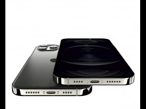 apple iphone 12 pro max graphite 3D Model