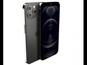 apple iphone 12 pro max graphite 3D मॉडल