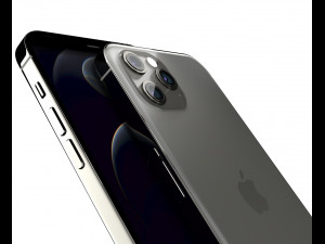 apple iphone 12 pro max graphite 3D मॉडल
