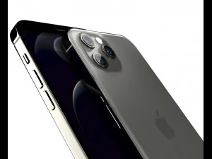 apple iphone 12 pro max graphite 3D Model