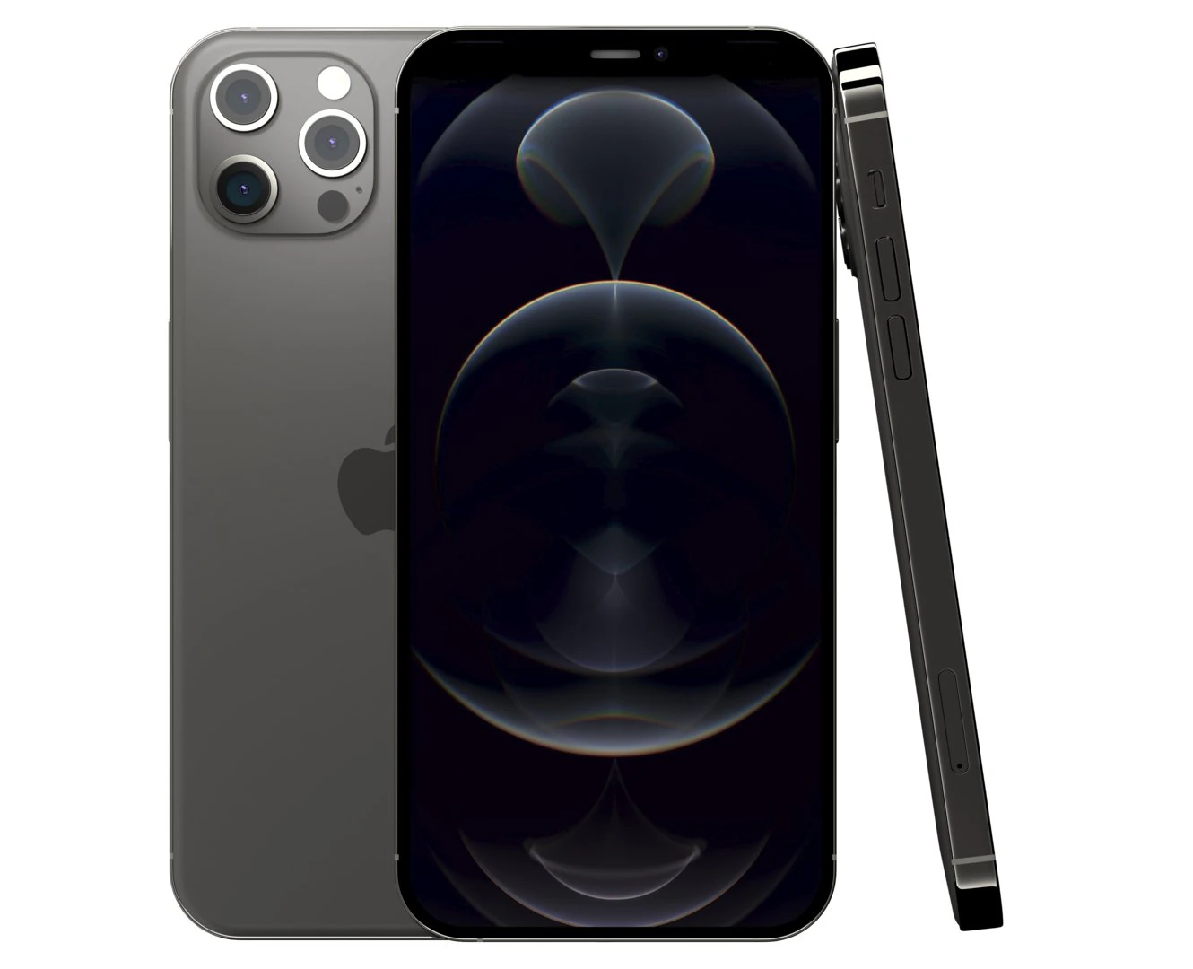 apple iphone 12 pro max graphite 3D Model .c4d .max .obj .3ds .fbx .stl .blend 