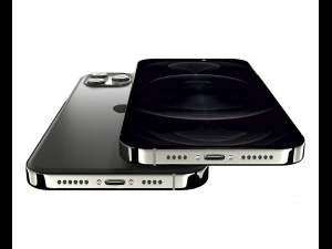 apple iphone 12 pro max graphite 3D Model
