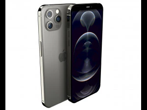 apple iphone 12 pro max graphite 3D Model