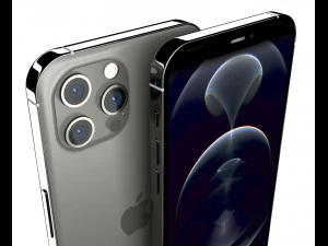apple iphone 12 pro max graphite 3D Model