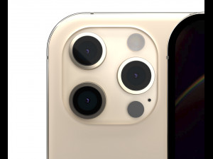 apple iphone 12 pro max gold 3D Model