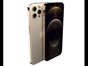 apple iphone 12 pro max gold 3D Model