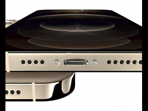 apple iphone 12 pro max gold 3D Model