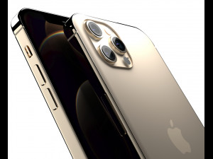 apple iphone 12 pro max gold 3D Model