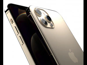 apple iphone 12 pro max gold 3D Model