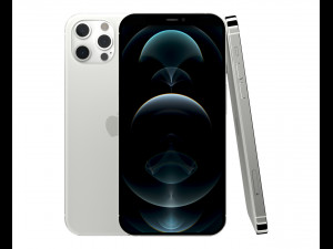 apple iphone 12 pro max silver 3D Model