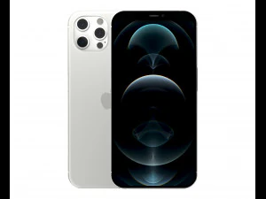 apple iphone 12 pro max silver 3D Model