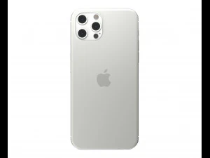apple iphone 12 pro max silver 3D Model