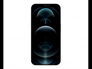 apple iphone 12 pro max silver 3D Model