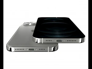 apple iphone 12 pro max silver 3D Model