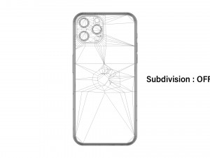 apple iphone 12 pro max silver 3D Модель
