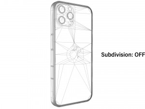 apple iphone 12 pro max silver 3D Модель