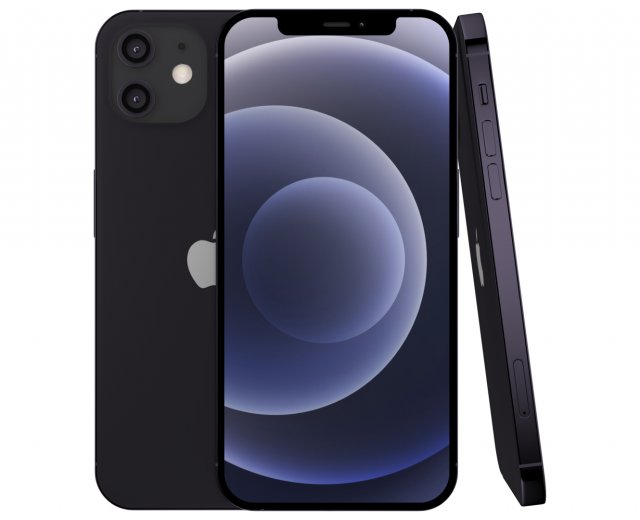 apple iphone 12 black Modelo 3D .c4d .max .obj .3ds .fbx .stl .blend 