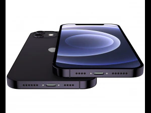 apple iphone 12 black 3D Model