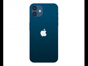 apple iphone 12 blue 3D Model