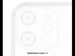 apple iphone 12 blue 3D Model