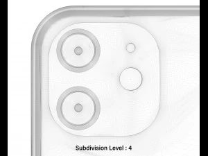 apple iphone 12 blue 3D Model