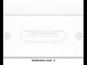 apple iphone 12 blue 3D Model