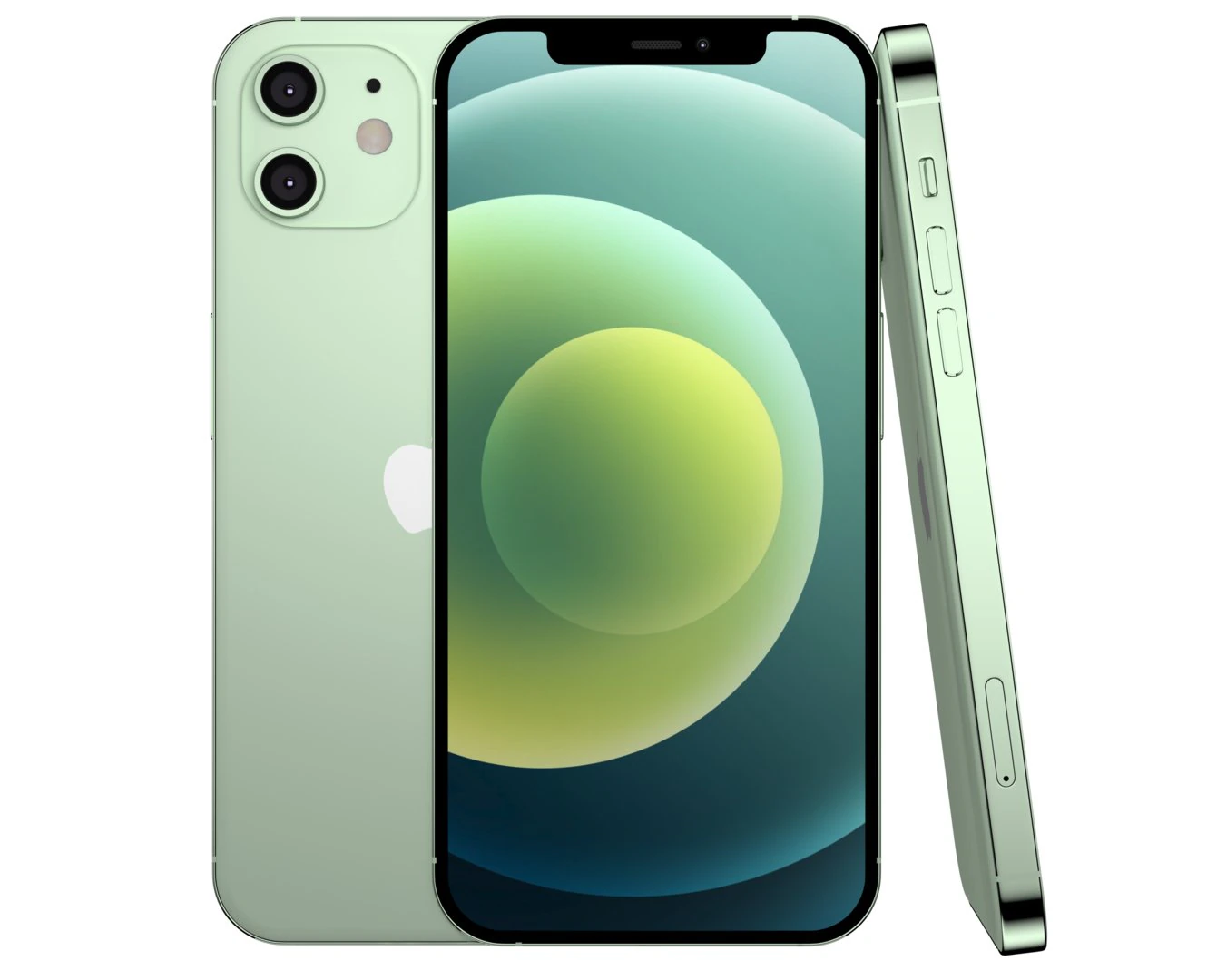 apple iphone 12 green 3D Model .c4d .max .obj .3ds .fbx .stl .blend 
