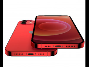 apple iphone 12 red 3D-Modell
