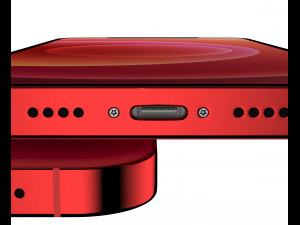 apple iphone 12 red 3D-Modell