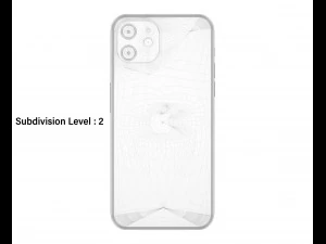 apple iphone 12 red 3D Model