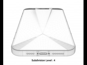 apple iphone 12 white Model 3D