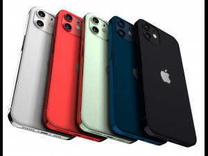 apple iphone 12 collection 3D 모델
