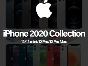 apple iphone 2020 collection 3D Model