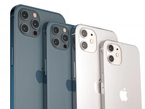 apple iphone 2020 collection 3D Model