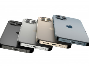 apple iphone 2020 collection 3Dモデル