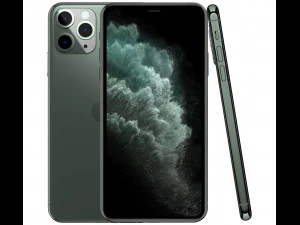 apple iphone 11 pro max midnight green 3D Model