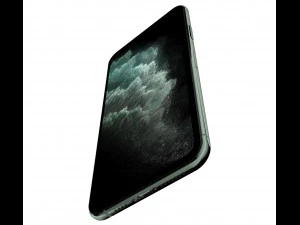 apple iphone 11 pro max midnight green 3D Model