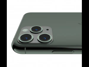 apple iphone 11 pro max midnight green 3D Model