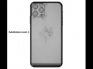apple iphone 11 pro max midnight green 3D Model