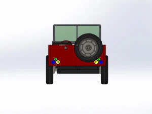 जीप वाहन कार 3D प्रिंट मॉडल