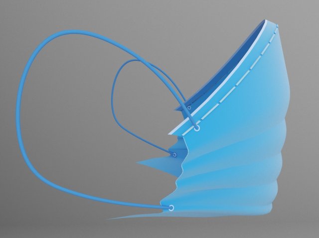 corona mask Model 3D .c4d .max .obj .3ds .fbx .stl .blend 