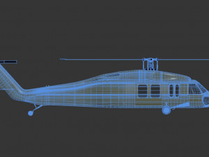sikorsky aircraft uh-60a black hawk 3D Model