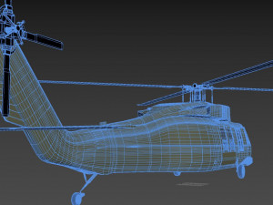 sikorsky aircraft uh-60a black hawk 3D Model